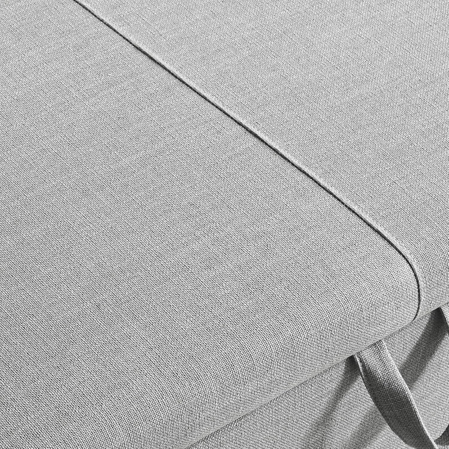 Tabouret de rangement moderne Furniliving, tabouret de bout de lit en bois massif Sherpa, tabouret rembourré tabouret d'intérieur