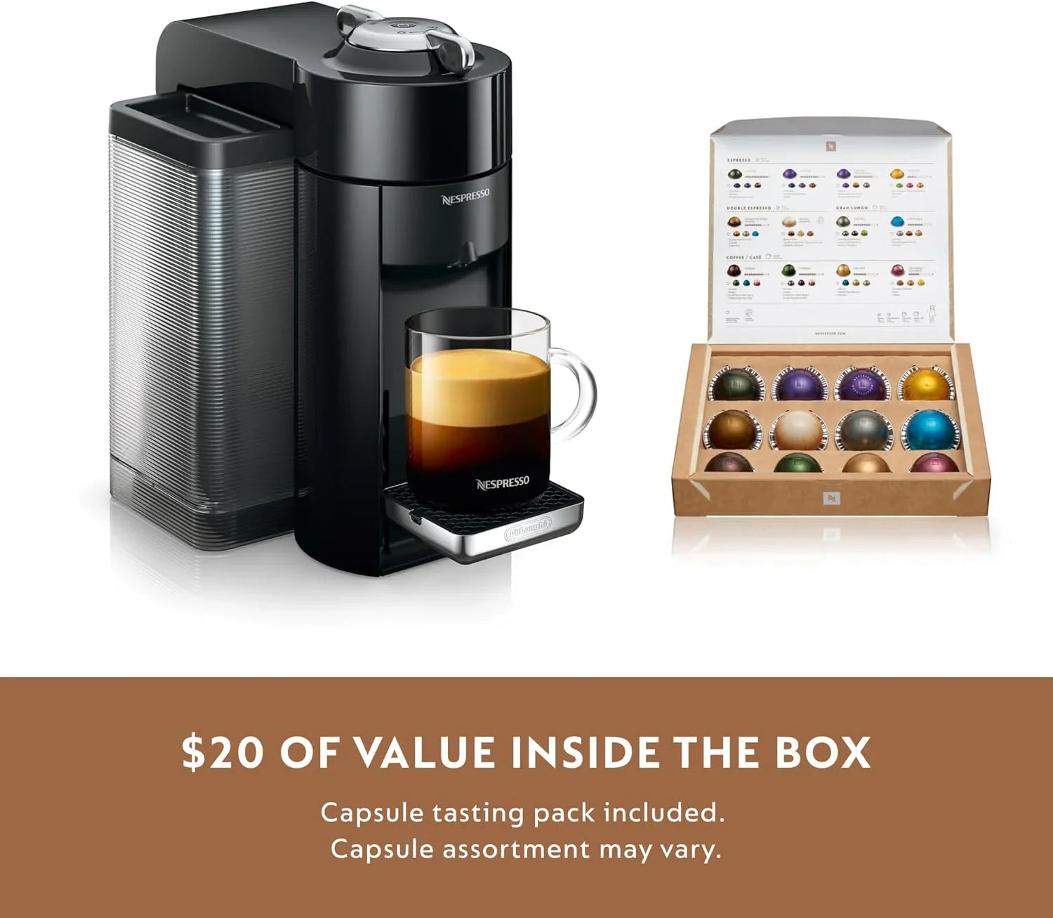 Machines à café et expresso simples Nespresso De'Longhi Vertuo