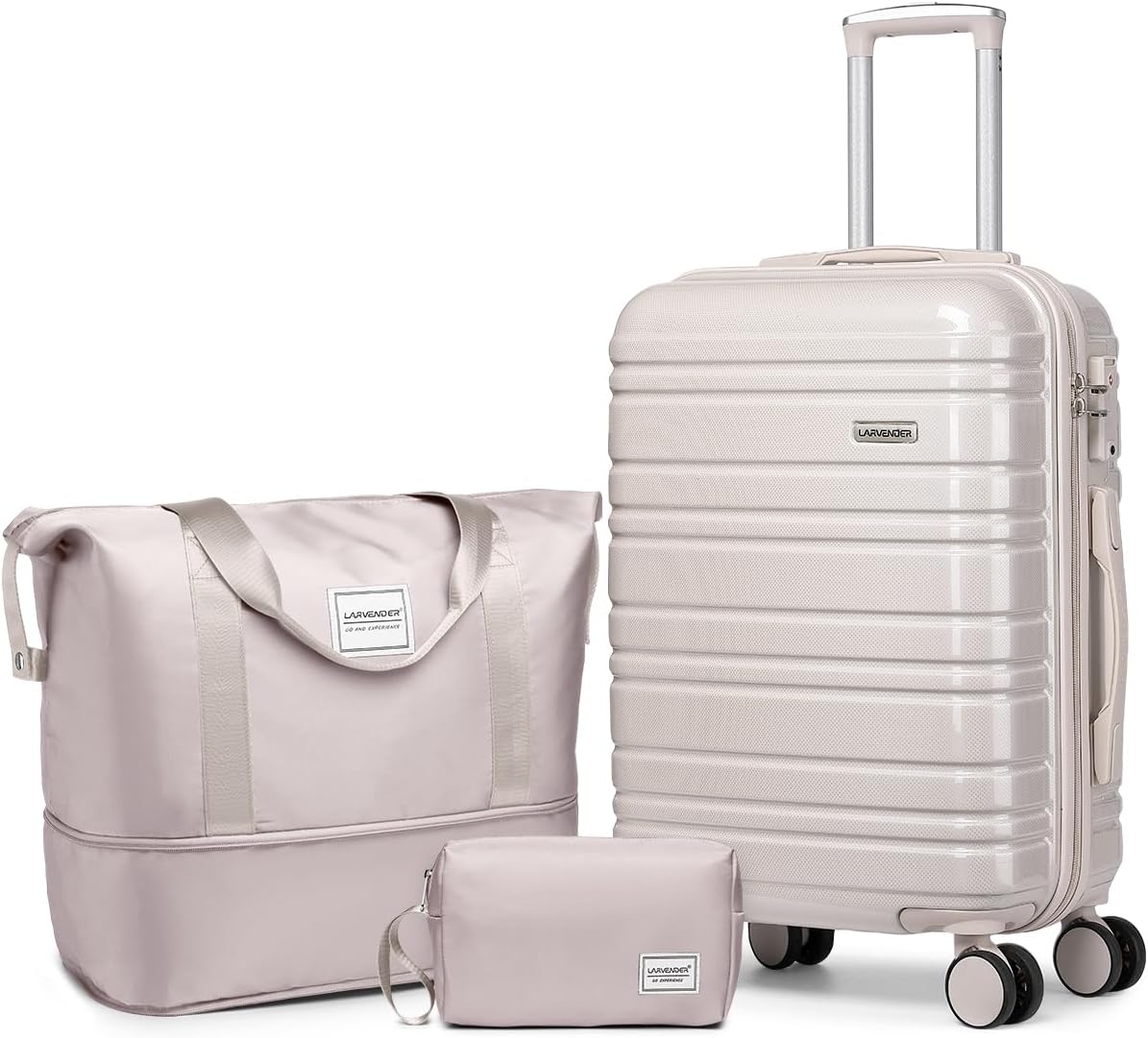 Ensemble de bagages 6 pièces, ensemble de valises rigides extensibles avec roulettes pivotantes, ensemble de bagages à roulettes légers