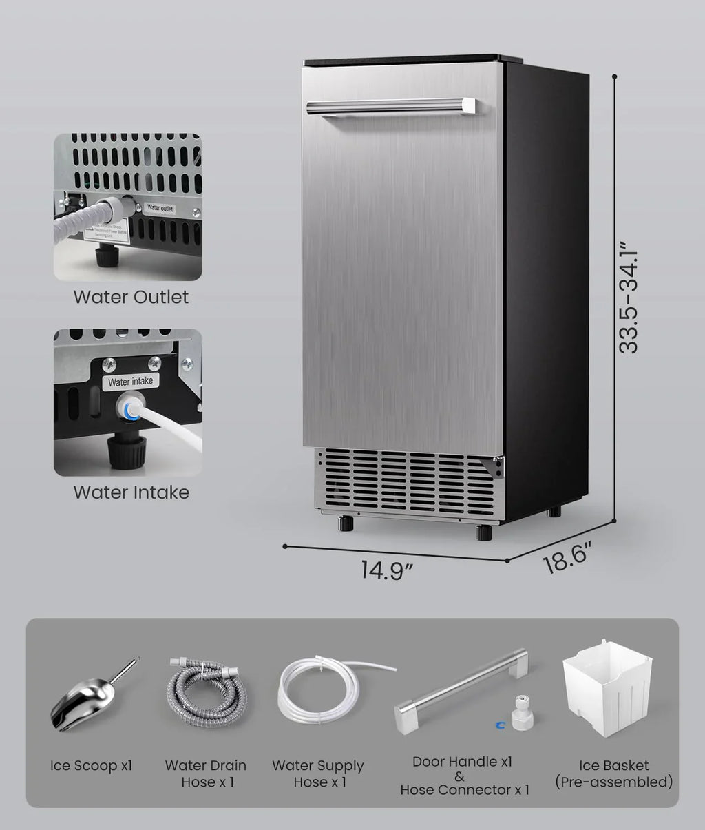 La machine à glaçons portable de comptoir Ecozy produit 9 glaçons en 6 minutes