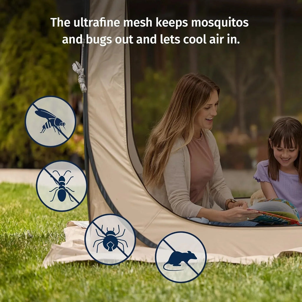 Tente moustiquaire EAST OAK, moustiquaire portable, 3 x 3 m, avec sac de transport