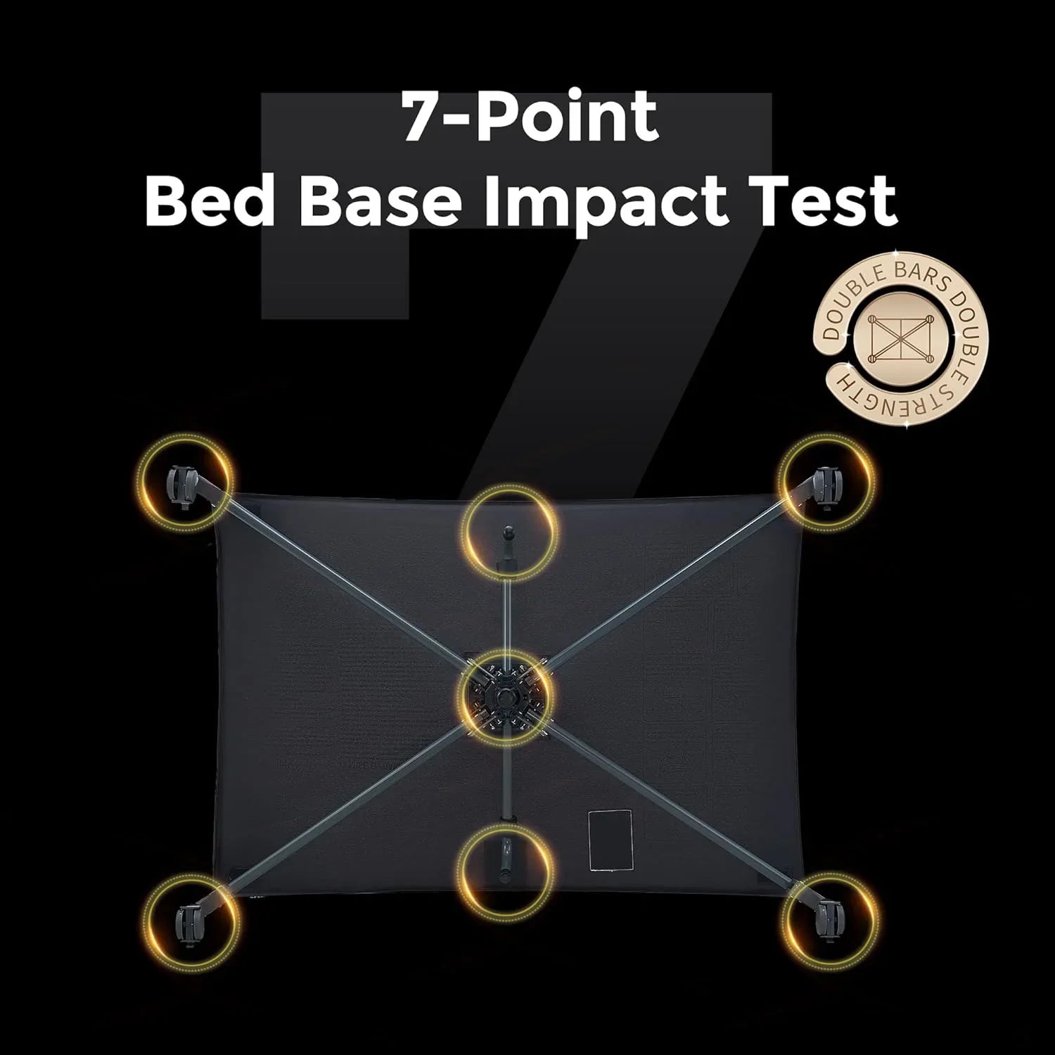 Parc pour bébé Pamo Babe - Le cadre en acier robuste offre un espace de couchage sûr et un berceau portable