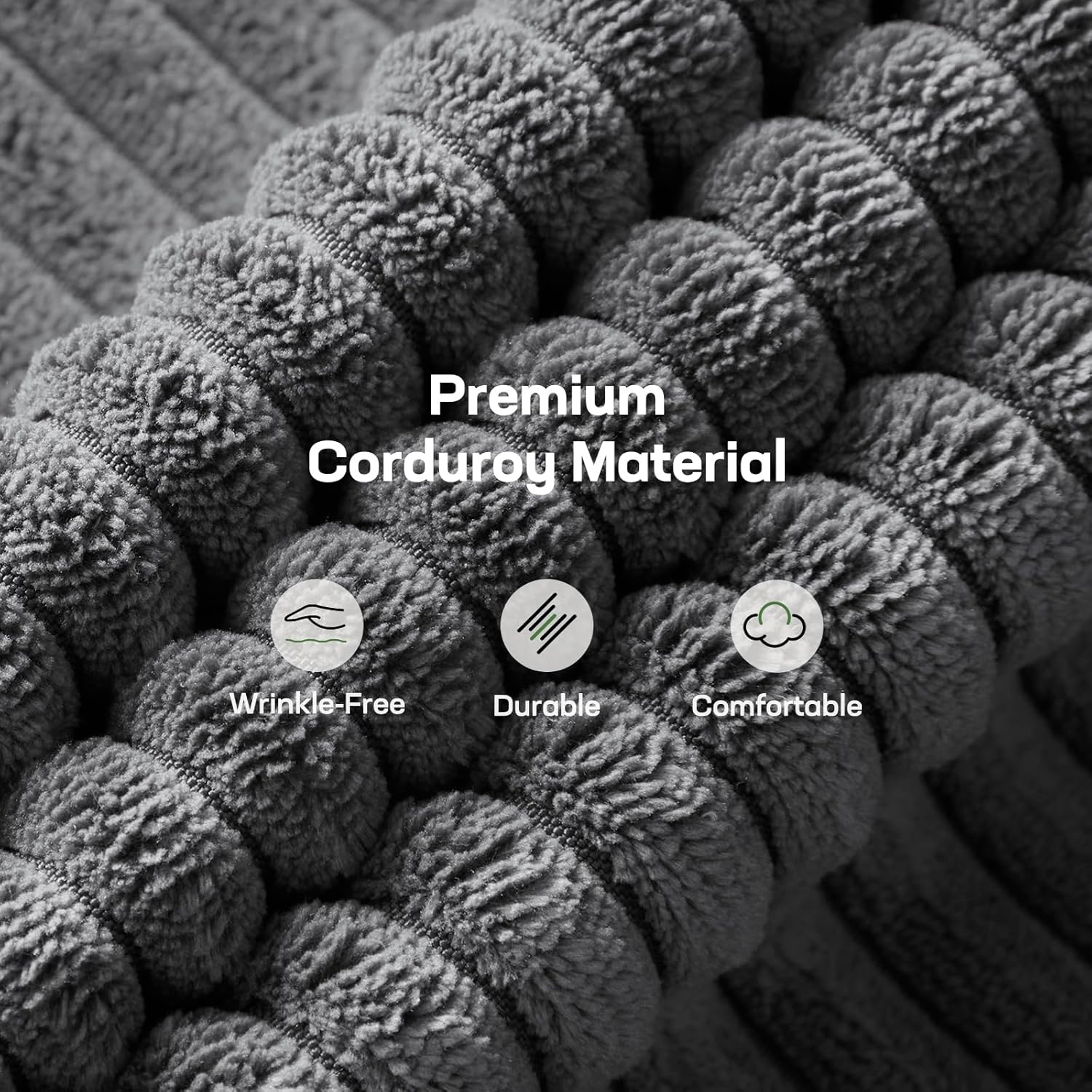 Canapé-lit futon, canapé futon avec dossier et accoudoirs réglables, convertible en petit canapé-lit causeuse en velours côtelé vert