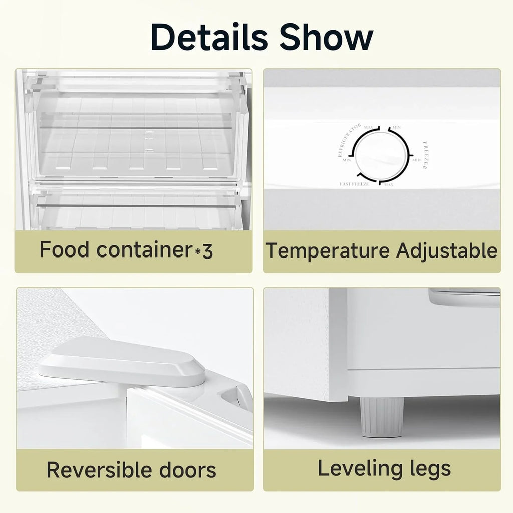 Congélateur vertical Bangson, 7 pieds cubes, congélateur/réfrigérateur vertical convertible