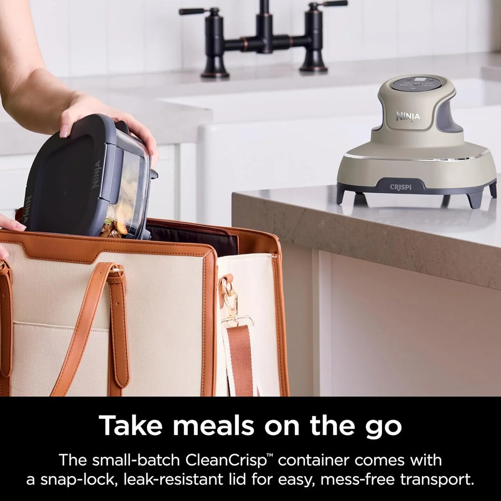Ninja Crispi Friteuse à air portative en verre 4-en-1
