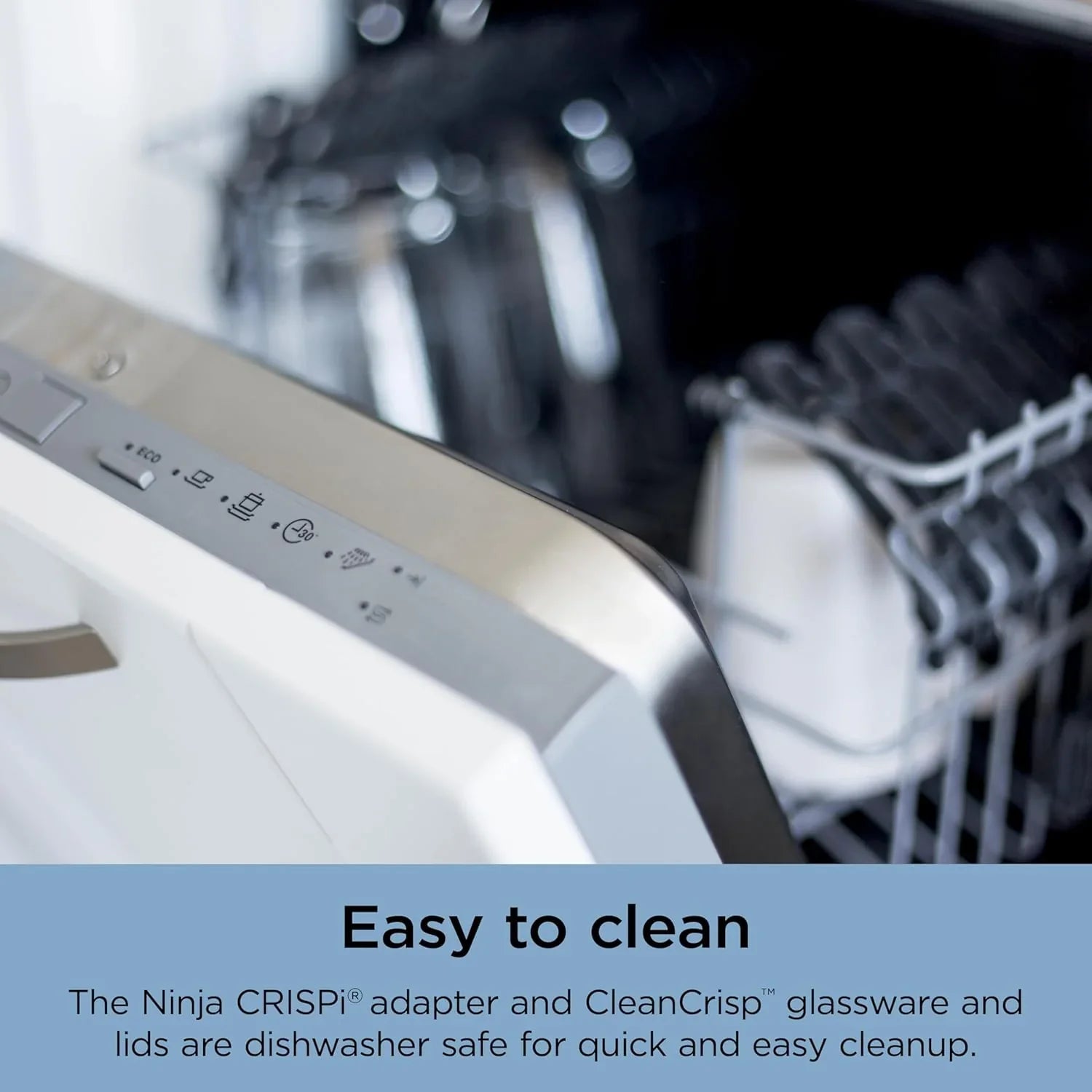 Ninja Crispi Friteuse à air portative en verre 4-en-1