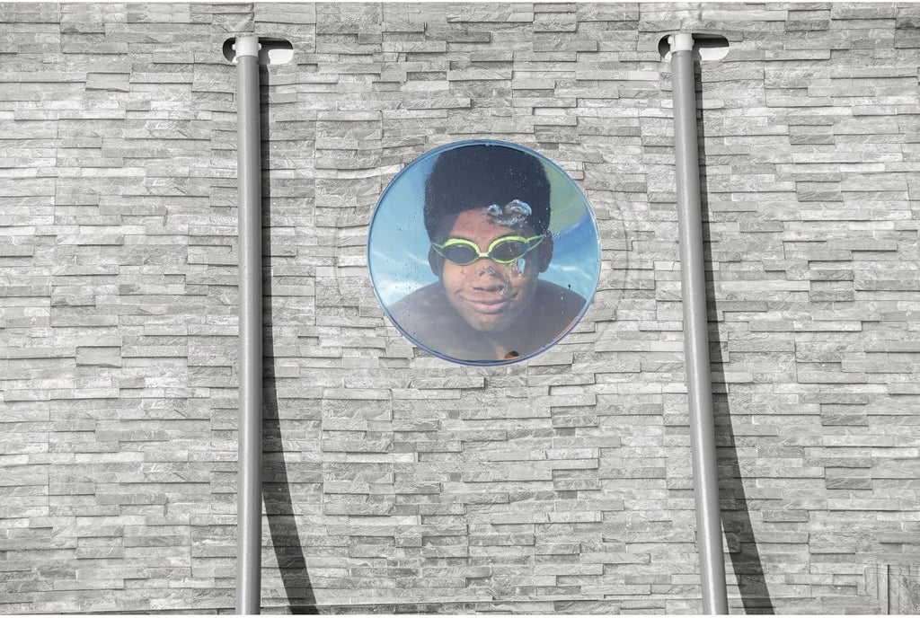 Piscine hors sol Power Steel Swim Vista Série II 4,3 m x 2,4 m x 100 cm avec pompe de filtration de 530 gal/h, échelle et bâche de protection.