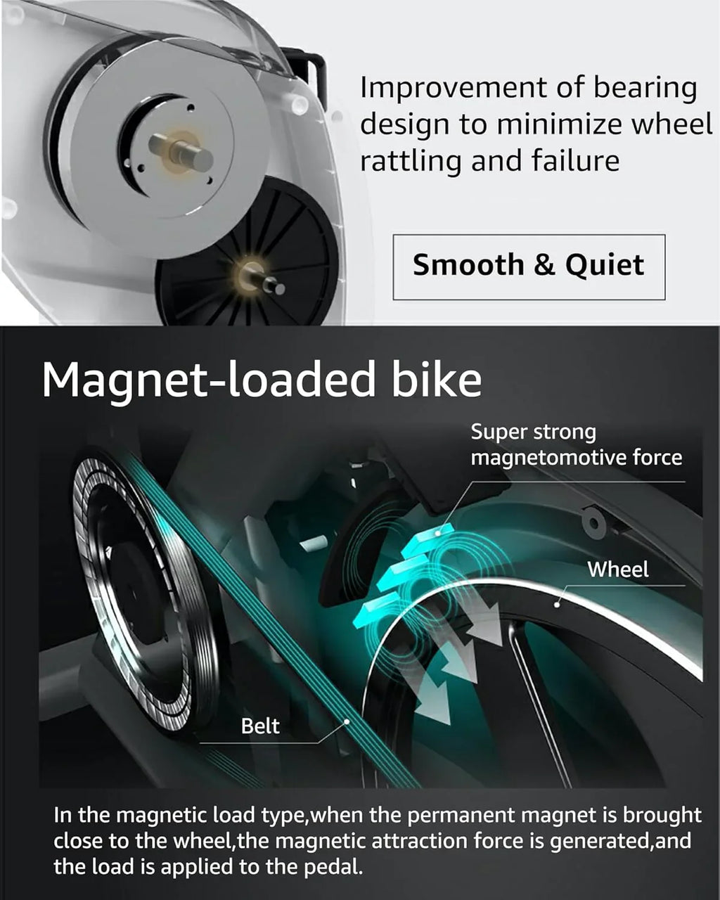 Vélo d'appartement pliable 5 en 1 pour usage domestique, vélo d'appartement d'intérieur