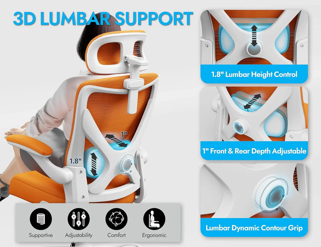 Bureau et chaise d'ordinateur de bureau, chaise de jeu, avec support lombaire et appui-tête