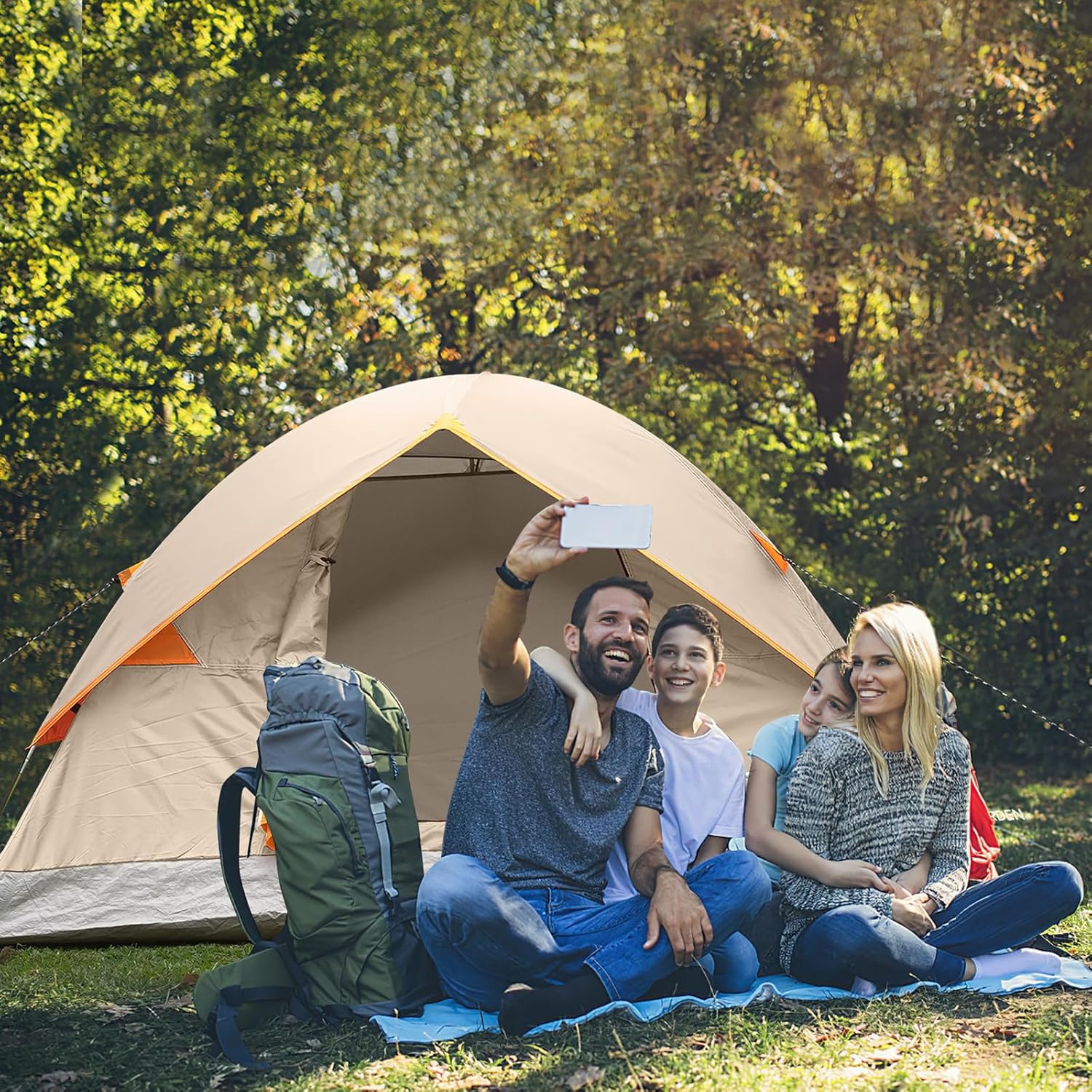 Tente de camping dôme 2/3/4/6 personnes, portable, pour l'extérieur et la randonnée, plage