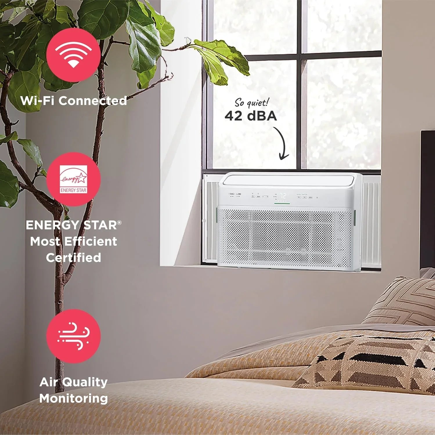 Climatiseur Frigidaire GHWQ103WC1 Inverter silencieux, 10 000 BTU, avec Wi-Fi