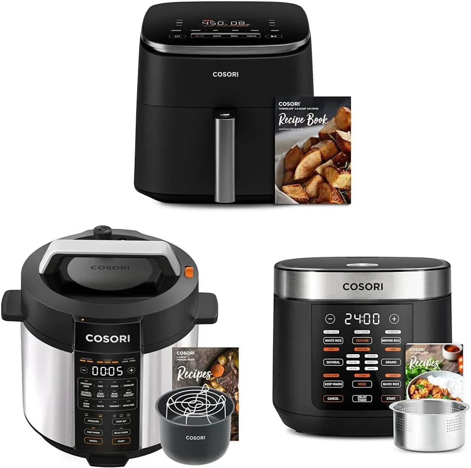 Autocuiseur multifonction en acier inoxydable COSORI de 6 litres avec pot intérieur en céramique pour le riz, la cuisson lente, la cuisson sous vide et les sautés