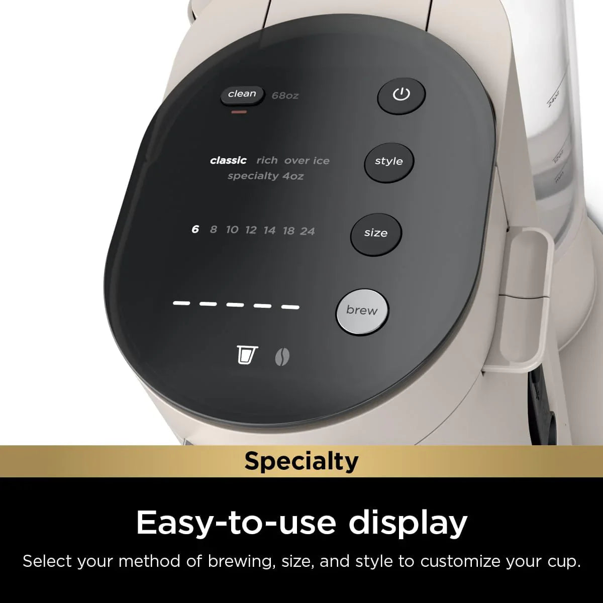 Ninja | Cafetière | Tasse unique | Infusion avec dosettes et mouture | Compatible K-Cup | 4 méthodes d'infusion