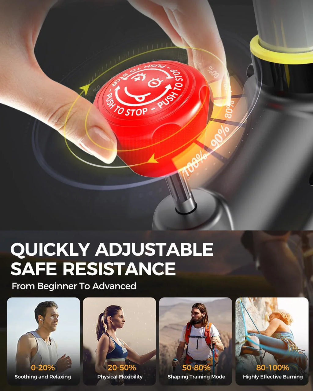 Vélo d'appartement Pooboo, résistance/frein magnétique réglable, transmission par courroie silencieuse