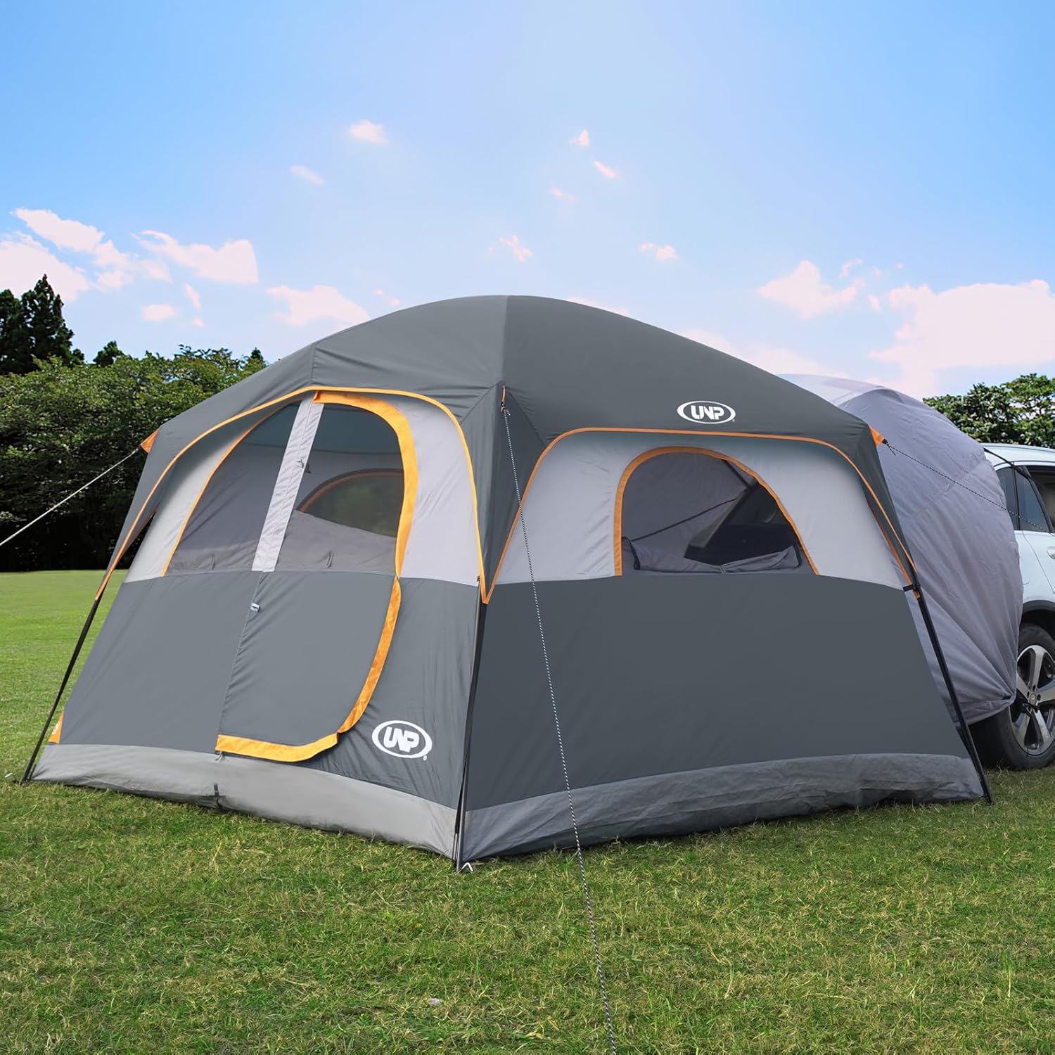 Tente SUV pour camping, tente hayon SUV 6 personnes - Installation facile avec double toit