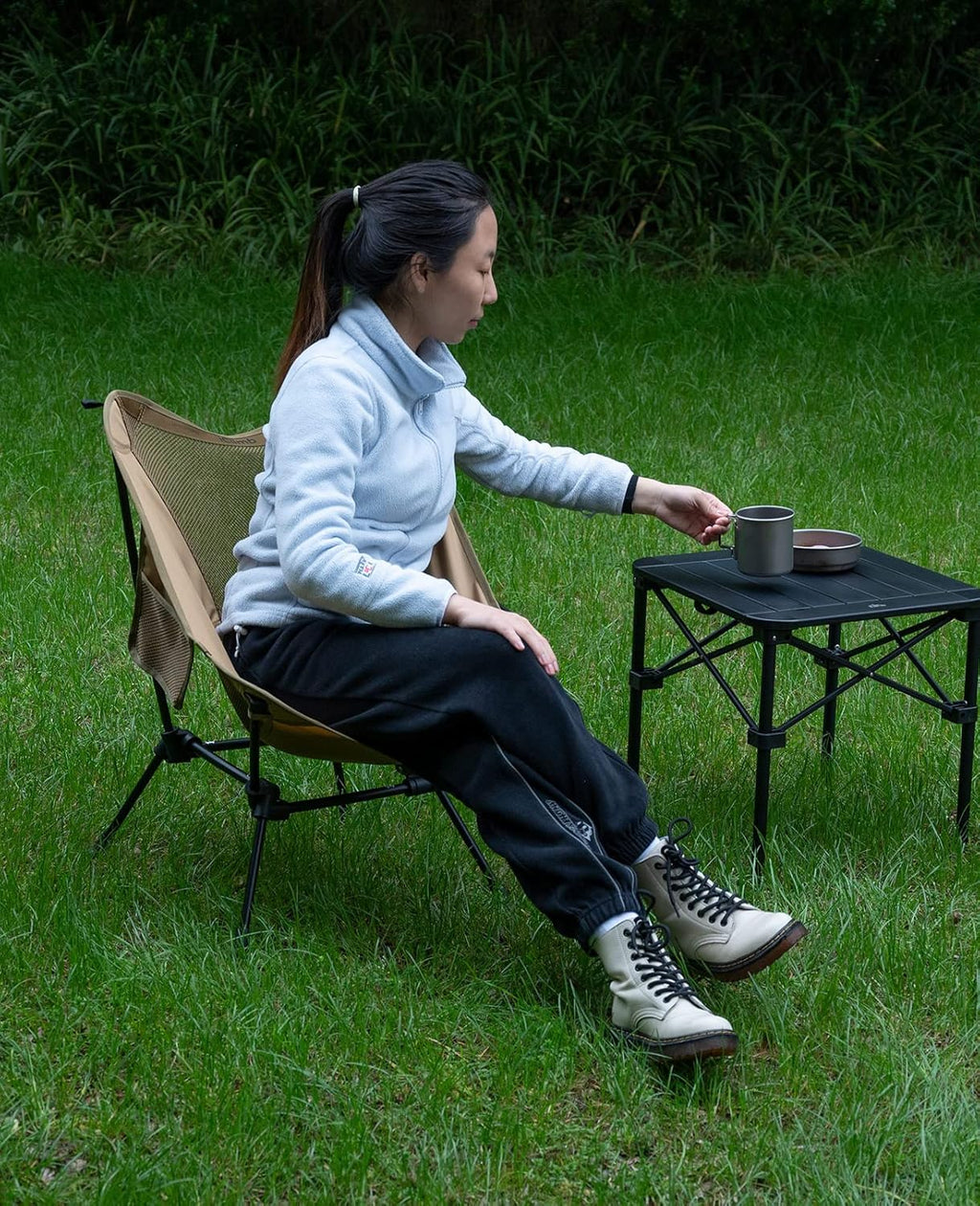 Chaise de plage pliante de camping compacte et ultralégère