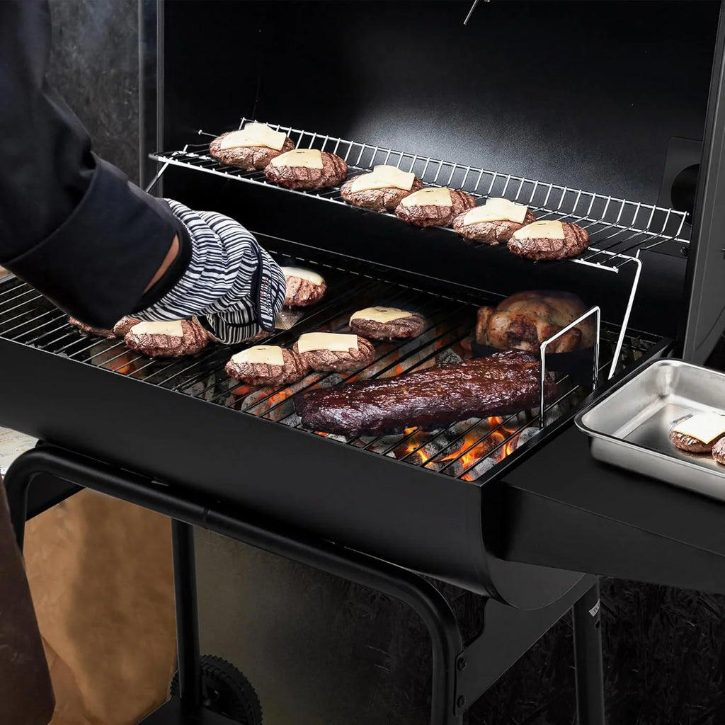 Barbecue au charbon Royal Gourmet CC1830 de 30 pouces avec table d'appoint, barbecue d'extérieur