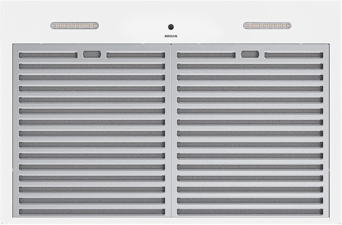 Hotte de cuisinière sous-armoire Broan-NuTone Glacier à trois vitesses avec éclairage DEL, conforme aux normes ADA