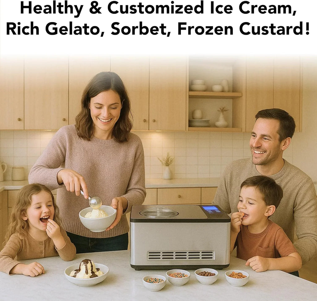 Sorbetière Whynter ICR-300SS 0,5 pinte en acier inoxydable avec compresseur