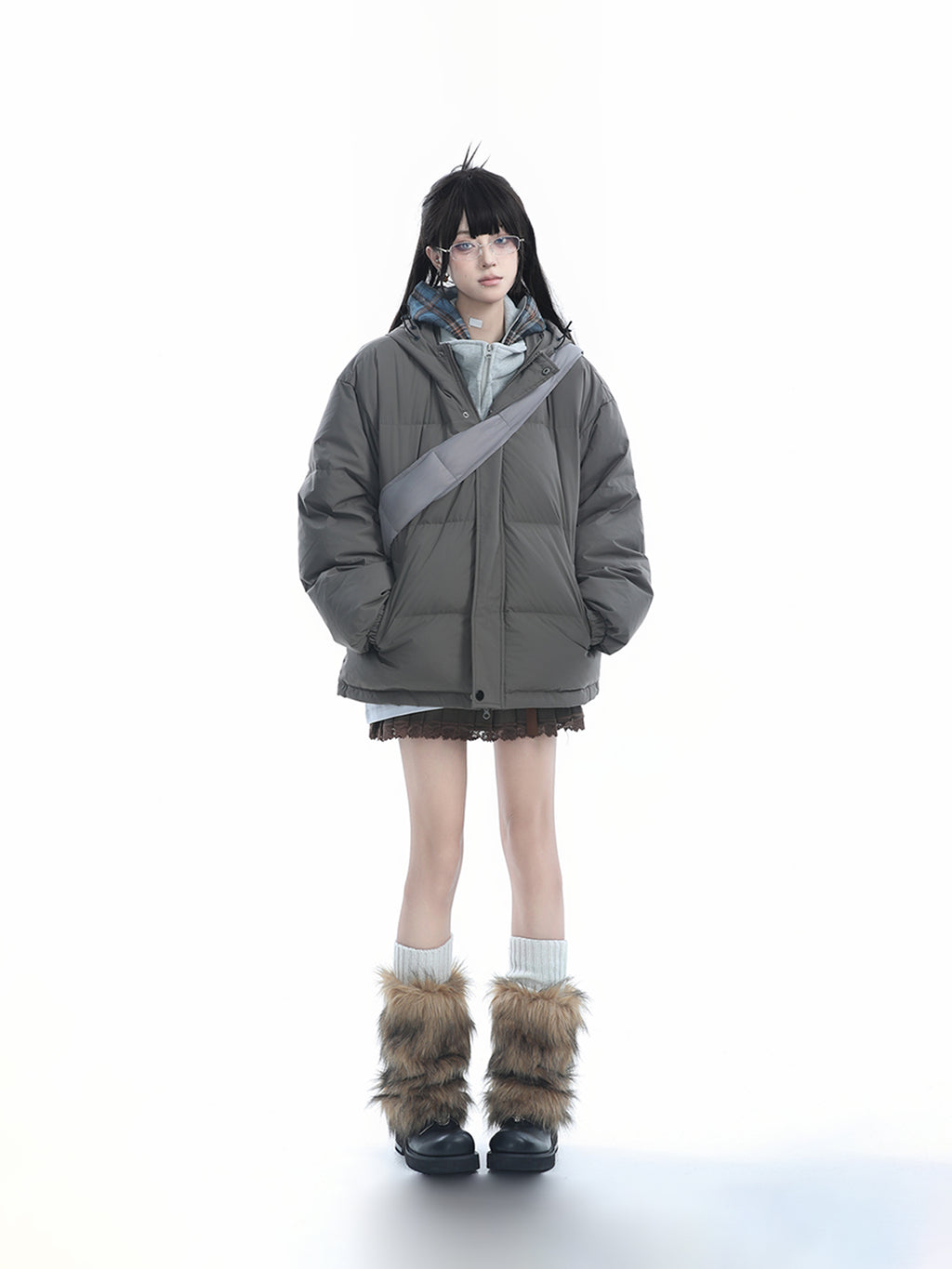 Unisex Couple Puffer Jacket for Women Winter Thick Warm 90 White Duck Down Coat