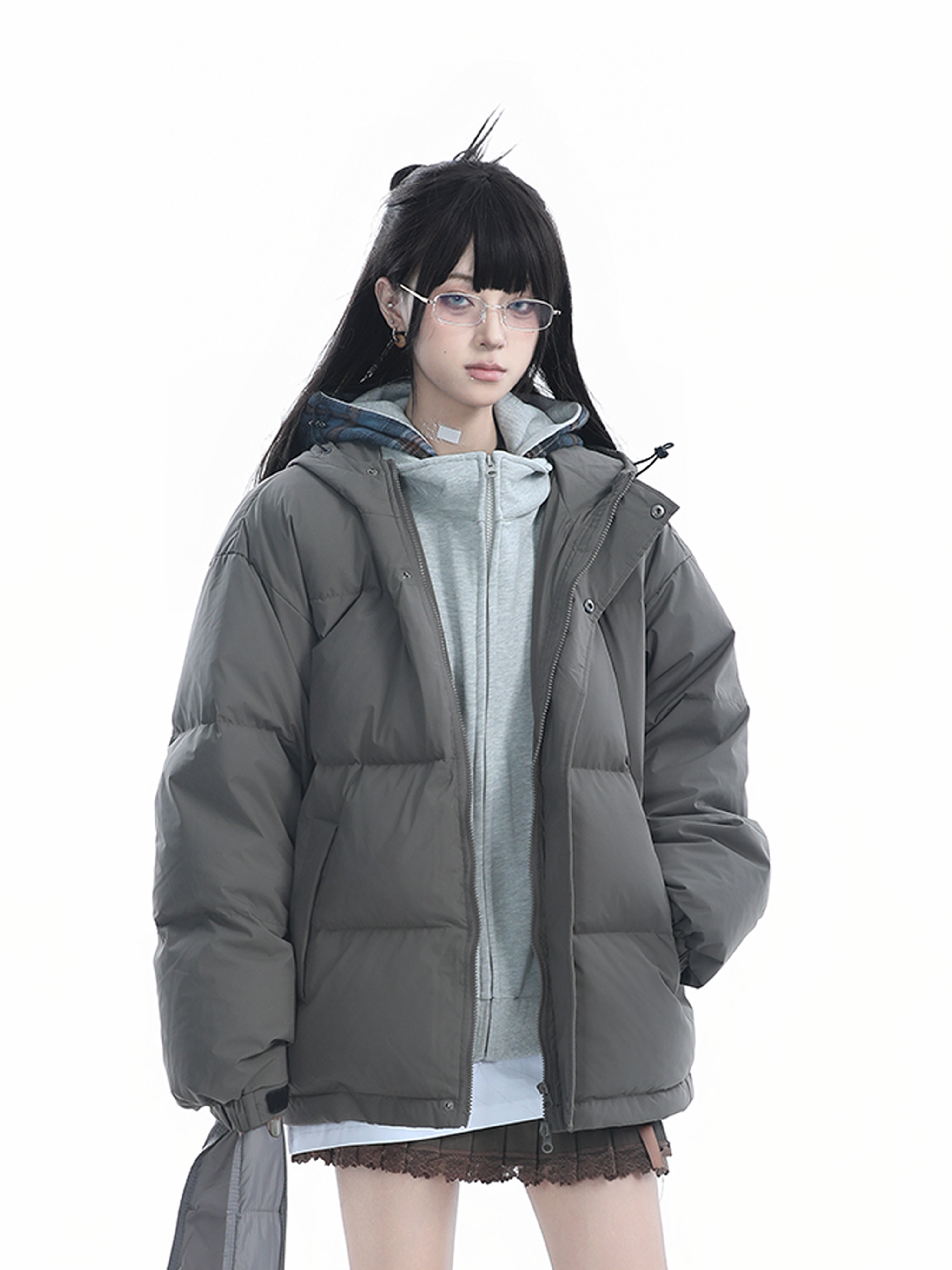 Unisex Couple Puffer Jacket for Women Winter Thick Warm 90 White Duck Down Coat