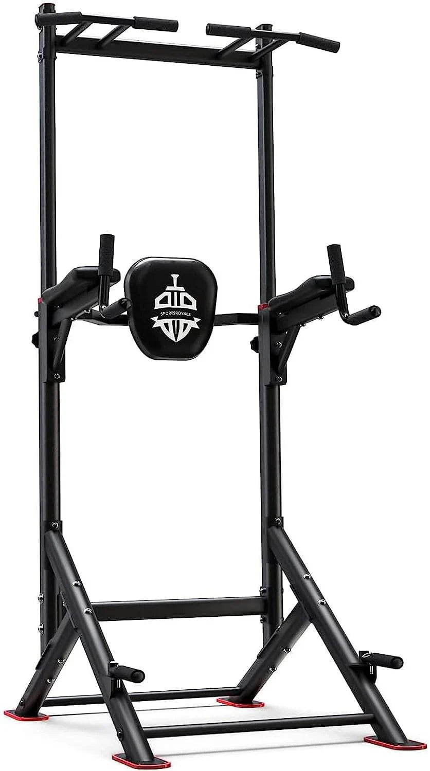 Station de traction Sportsroyals Power Tower, station d'inclinaison par immersion suspendue stable de 450 lb