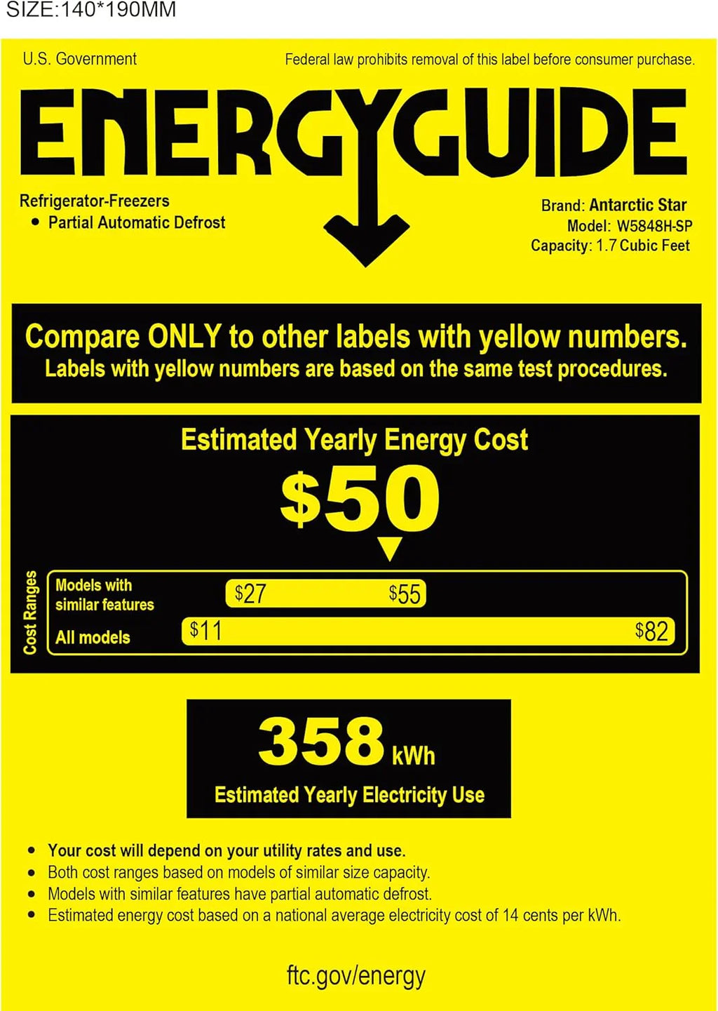 Réfrigérateur à boissons NJStar 68 canettes, mini-réfrigérateur à porte vitrée pour bière, boissons et vin, petit réfrigérateur autonome