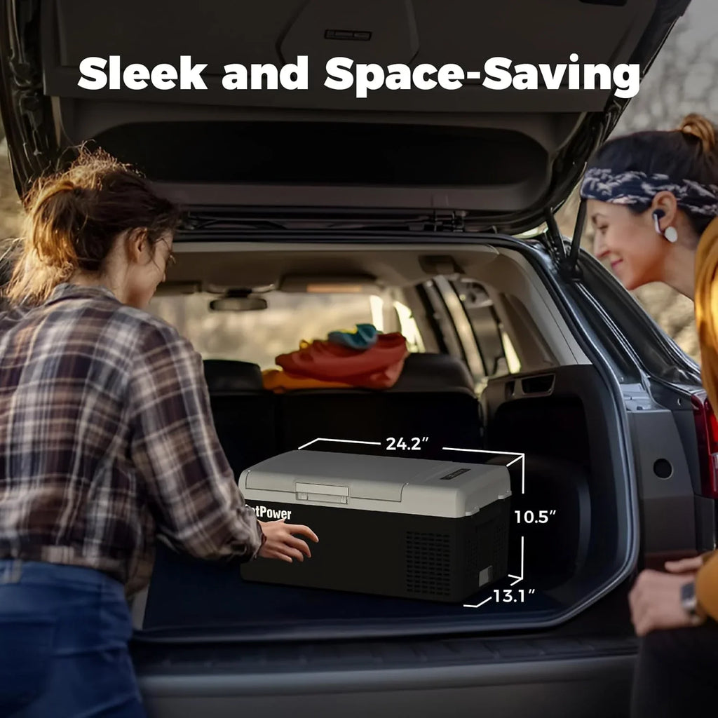 Réfrigérateur portable 12 V 21 litres, autonomie de 50 heures, glacière électrique pour voiture