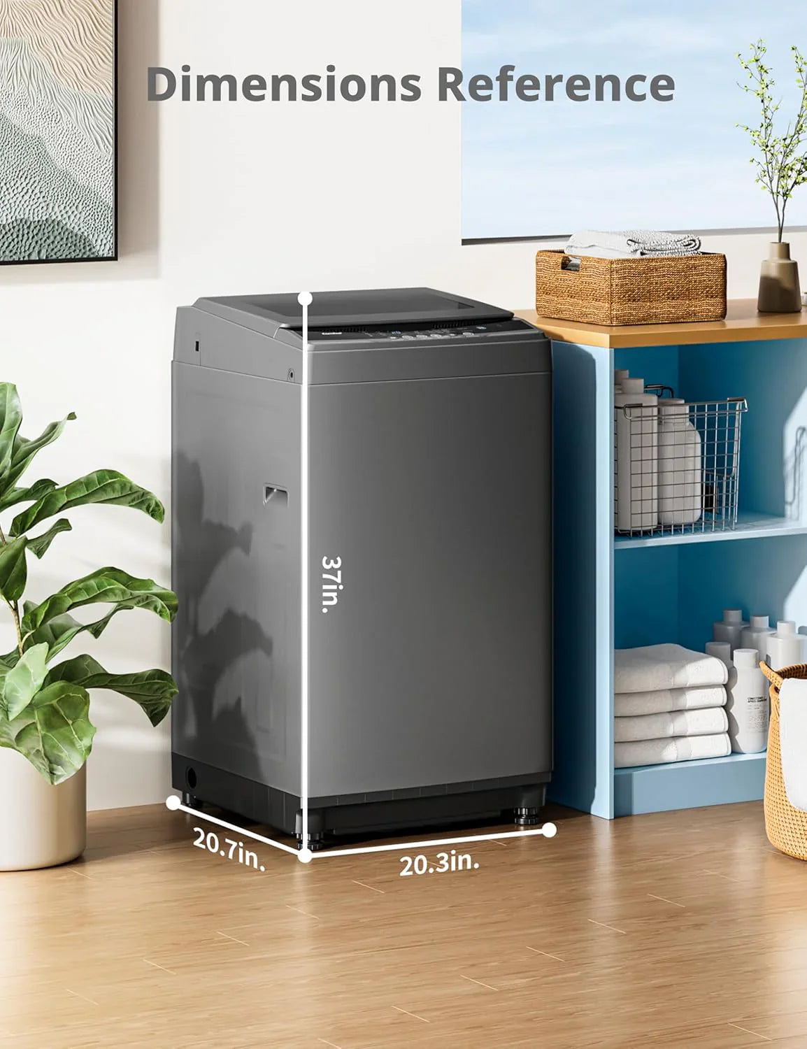 Machine à laver portable Comfee, 0,9 pied cube, avec écran LED et tambour intégré