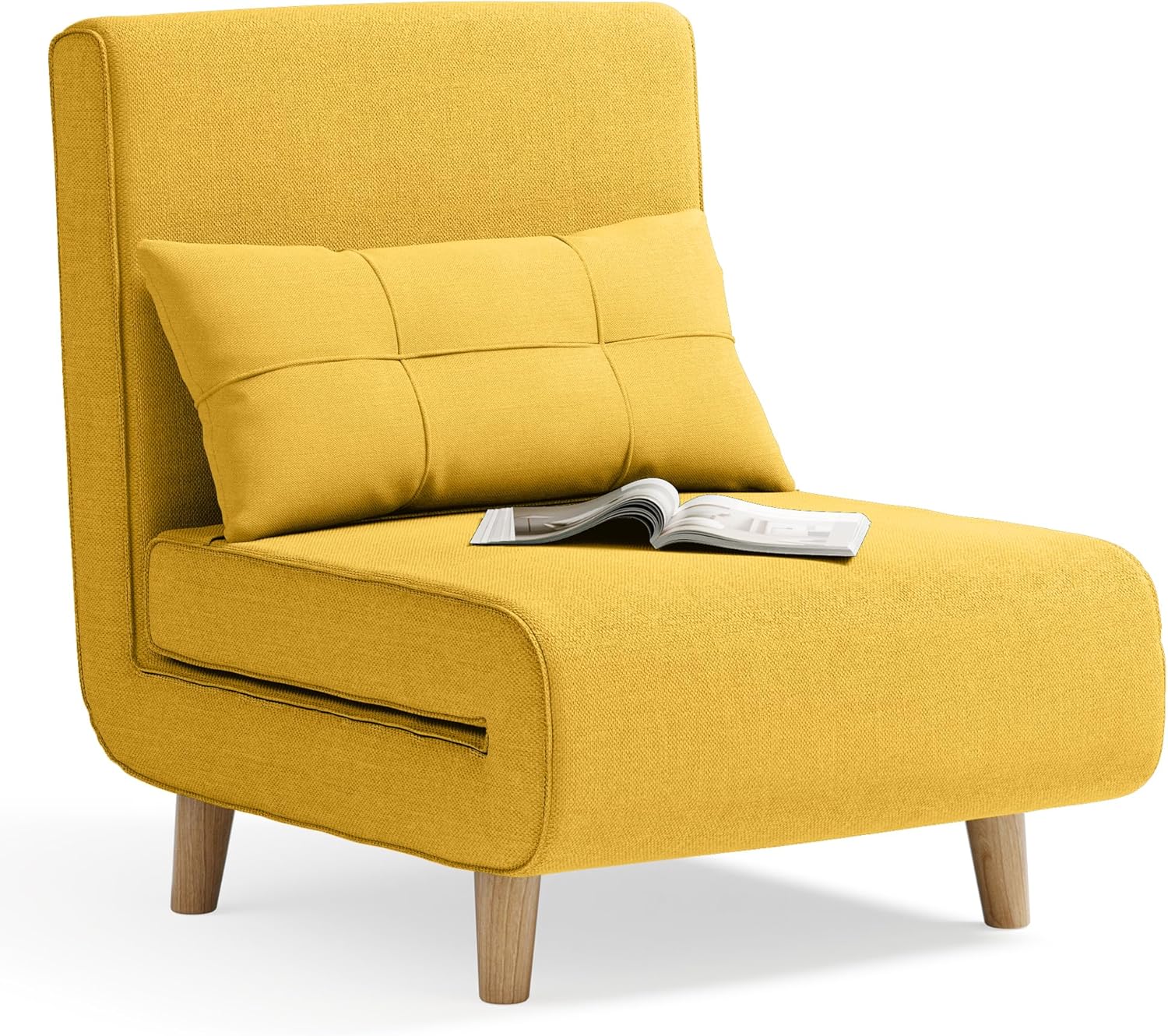 Fauteuil-lit 3 en 1, canapé-lit futon convertible avec dossier réglable