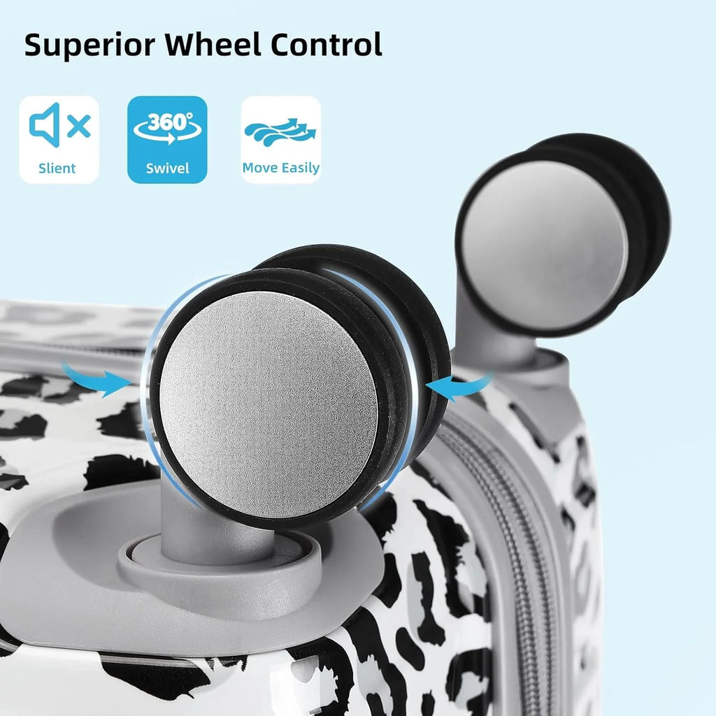 Ensemble de bagages 6 pièces, ensemble de valises rigides extensibles avec roulettes pivotantes, ensemble de bagages à roulettes légers