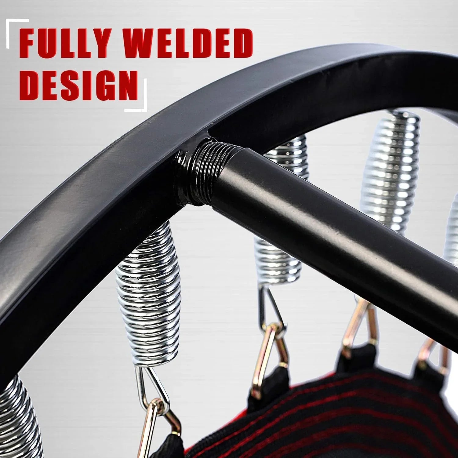 Kanchimi Mini Trampoline d'entraînement pliable de 40" à 48" avec poignée, charge maximale de 330 lb