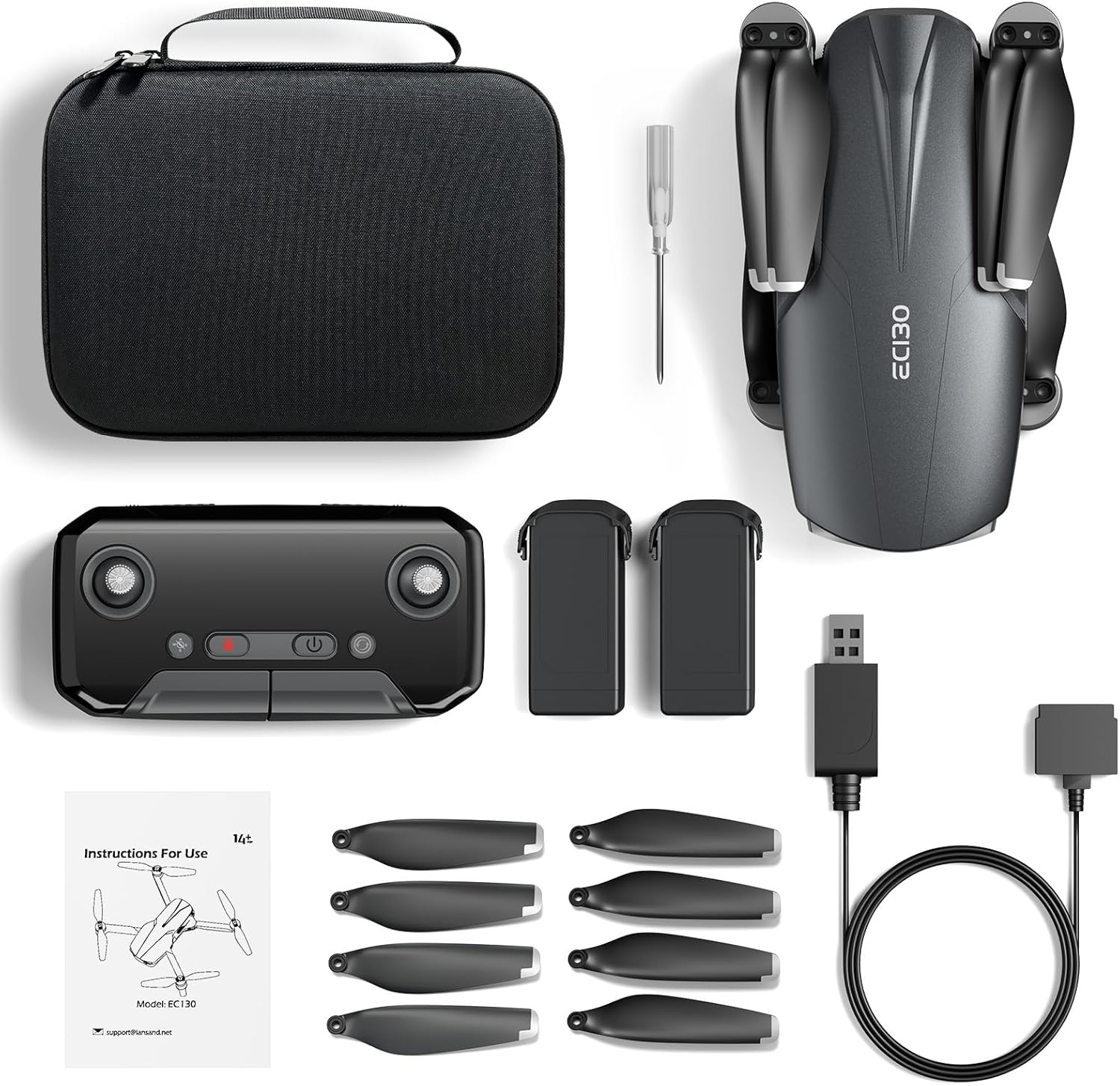 Drone à moteur sans balais pour adulte avec caméra, vidéo FPV longue portée 4K UHD