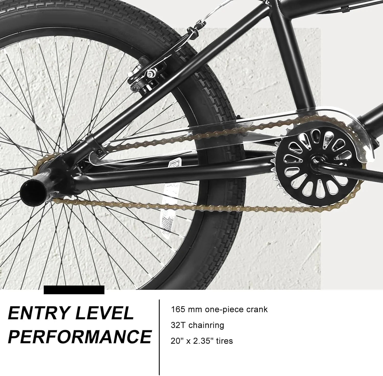 Vélo BMX Freestyle WEIZE 20 pouces pour enfants et adultes, cadre en acier haute résistance