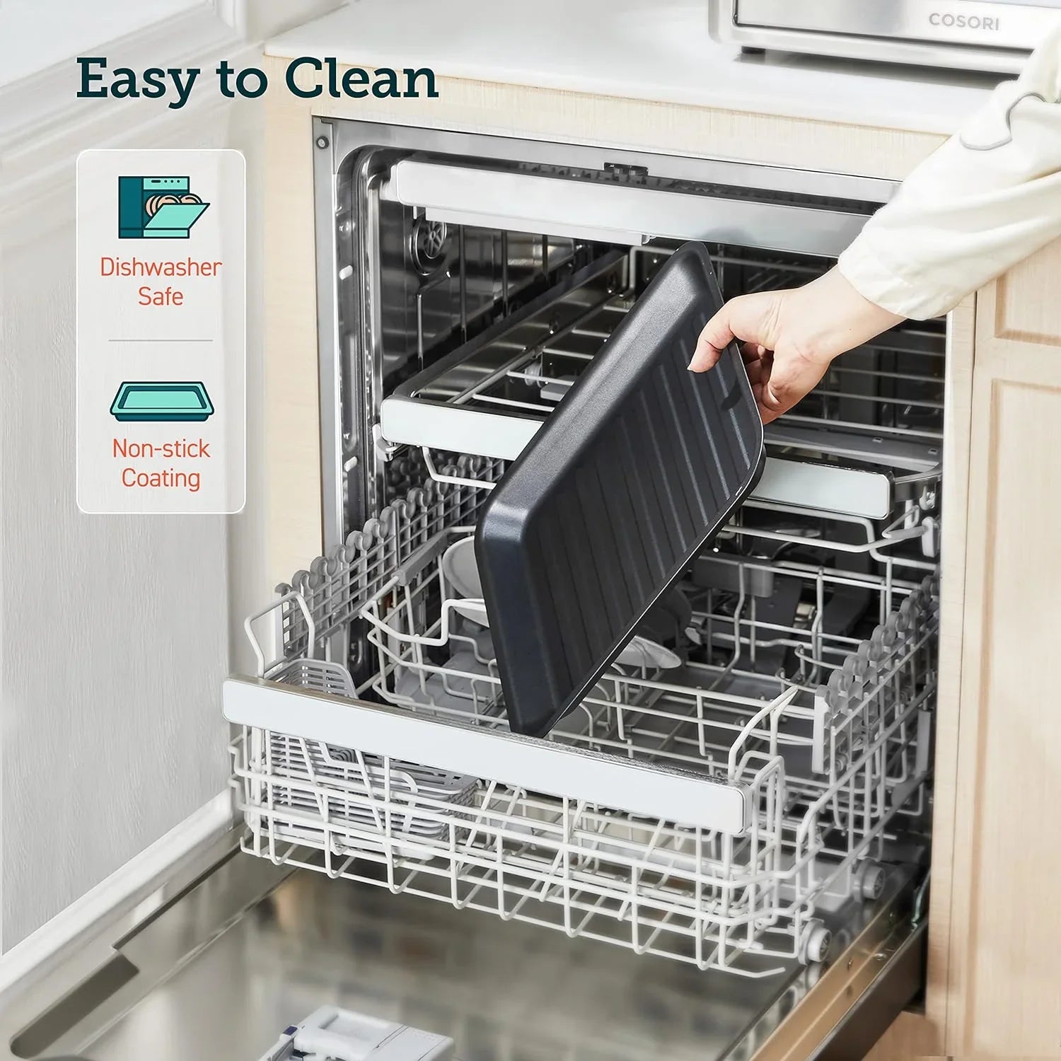 De COSORI 11-in-1 airfryer met een inhoud van 13 liter combineert grillen, roosteren, bakken en opwarmen. Inclusief recepten en 6 accessoires. 