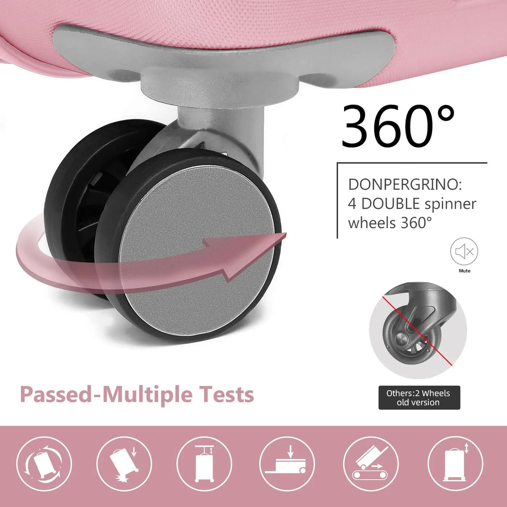 Ensemble de bagages à main légers et extensibles à coque rigide de 6 pièces