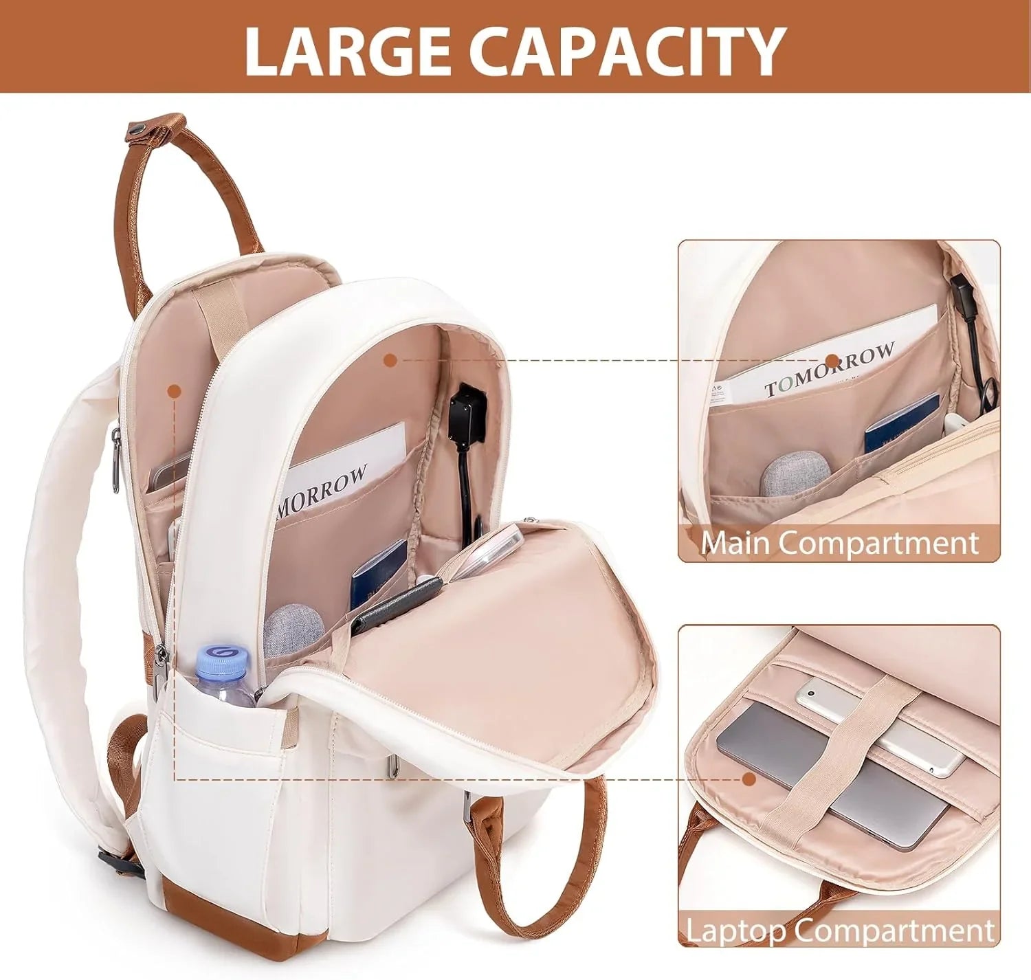 Ensemble de bagages LONG VACANCES 6 pièces : valise cabine rigide en ABS et PC, roulettes pivotantes et fermeture éclair YKK, cadenas TSA