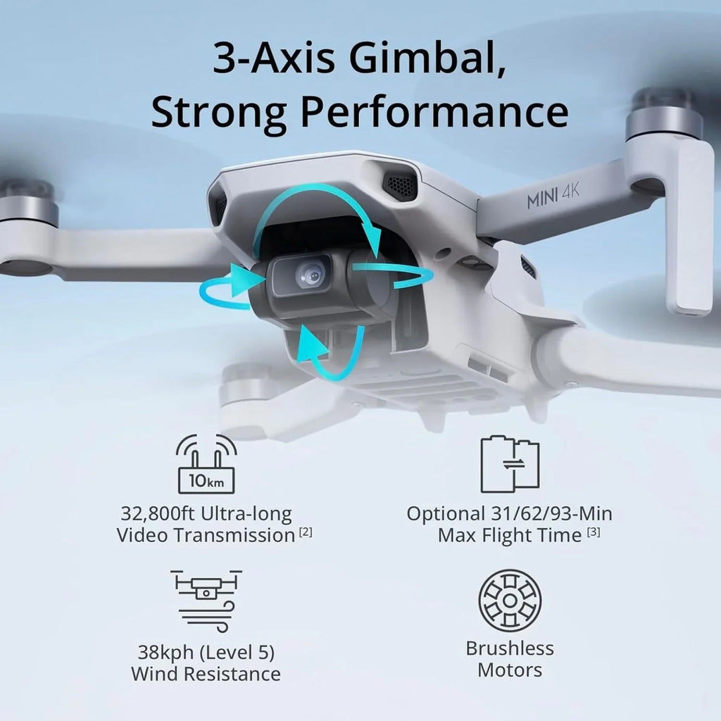 Mini drone avec caméra 4K pour adultes, transmission vidéo 10 km, 4K Ultra HD