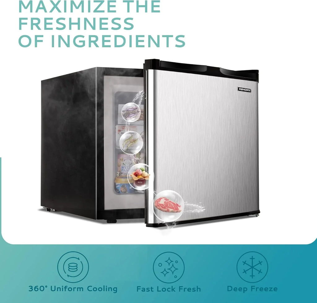 Congélateur vertical, 3,0 pieds cubes, mini-congélateur compact à une porte