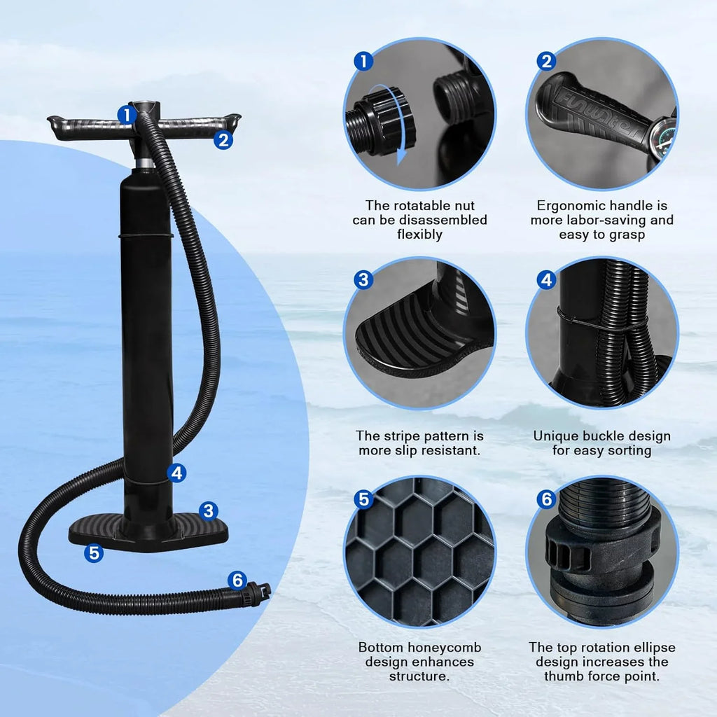 FunWater Stand Up Paddle Board Planche de paddle gonflable ultralégère avec accessoires SUP