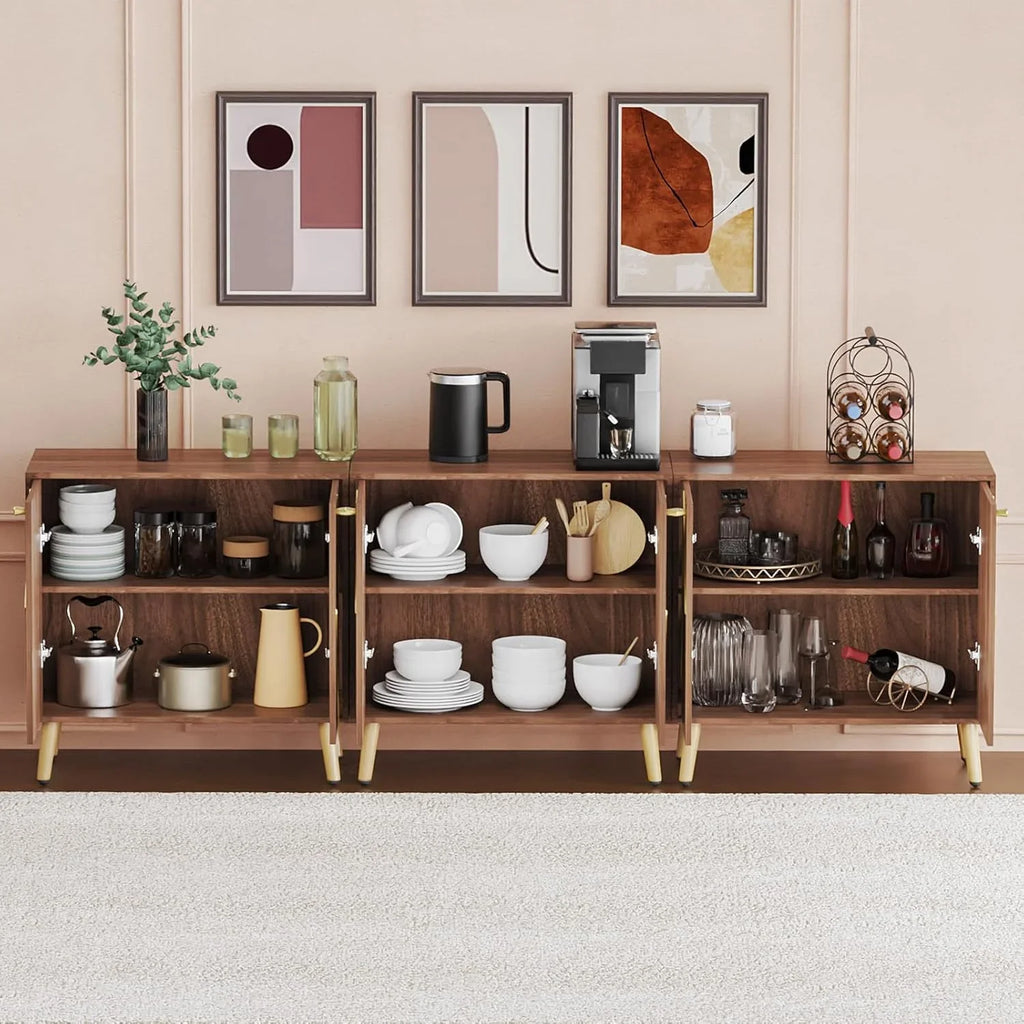 Meuble indépendant en bois noir pour salon, chambre, salle à manger et couloir