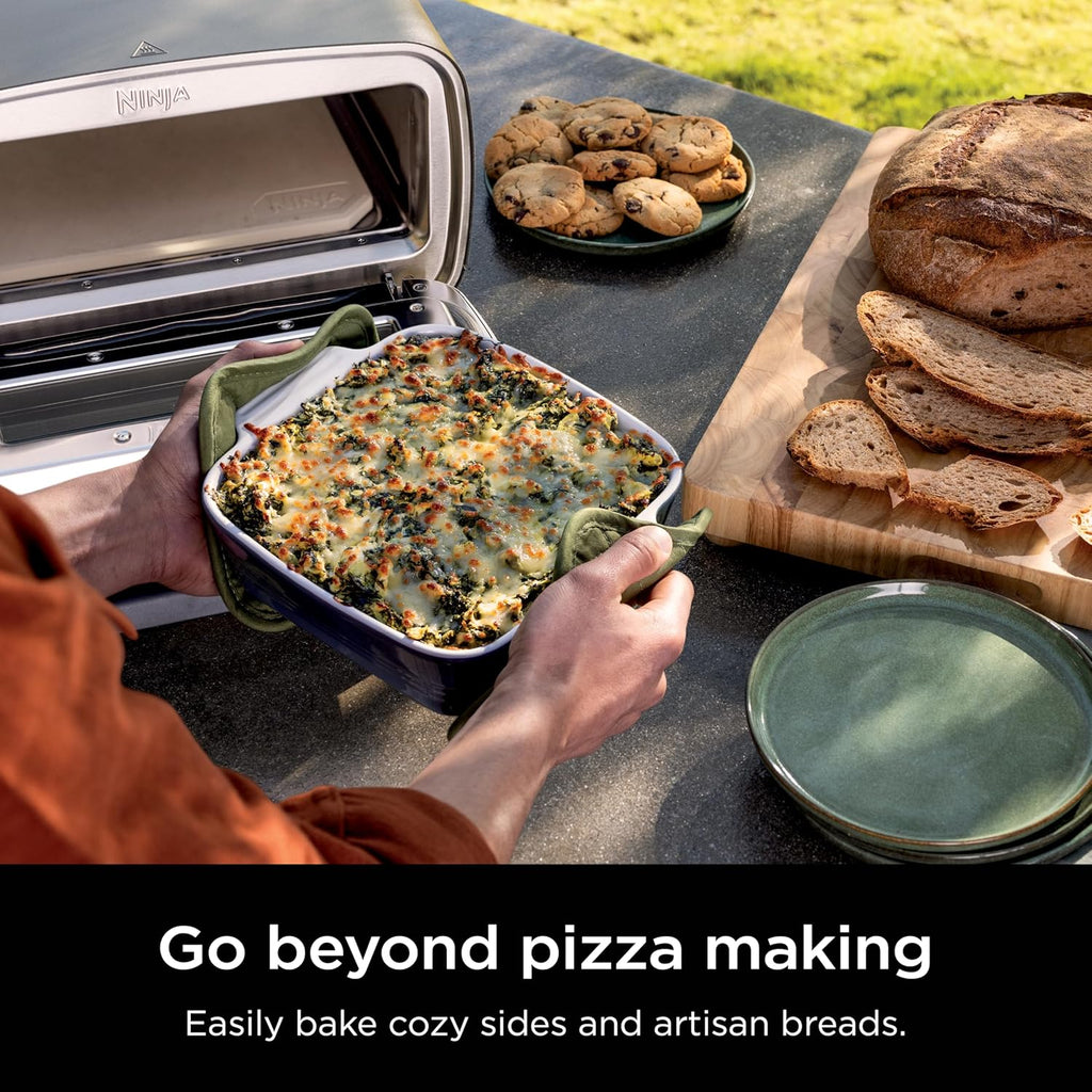 Four à pizza extérieur électrique Ninja Artisan, cuisson, grillage, levée