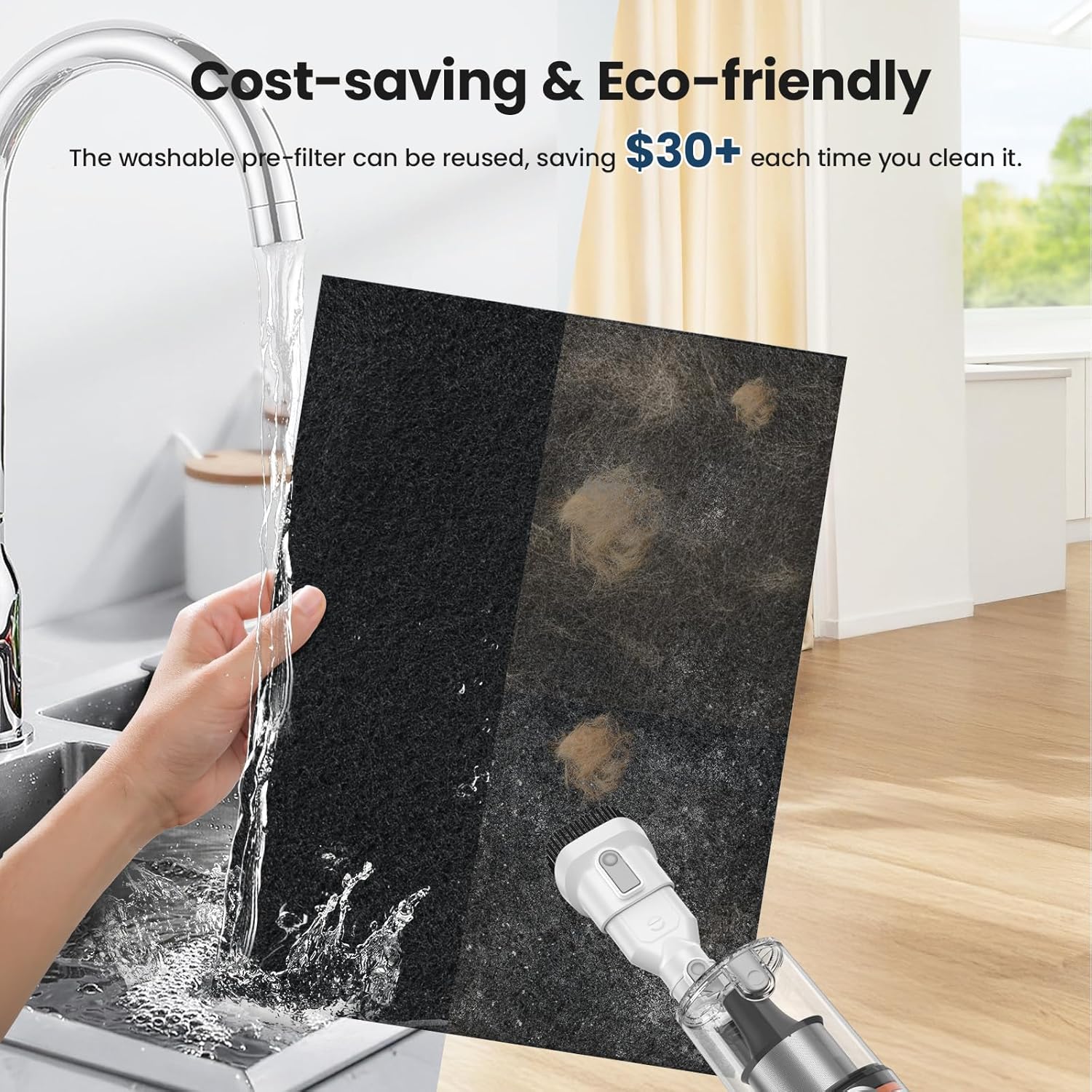 Purificateur d'air pour grandes pièces à la maison Purificateur d'air double face Affichage PM 2,5 Capteur de qualité de l'air