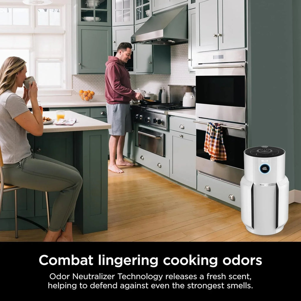 Purificateur d'air Compact Pro avec filtration HEPA longue durée, pour squames d'animaux, poussière, fumée, allergènes, jusqu'à 250 pi².