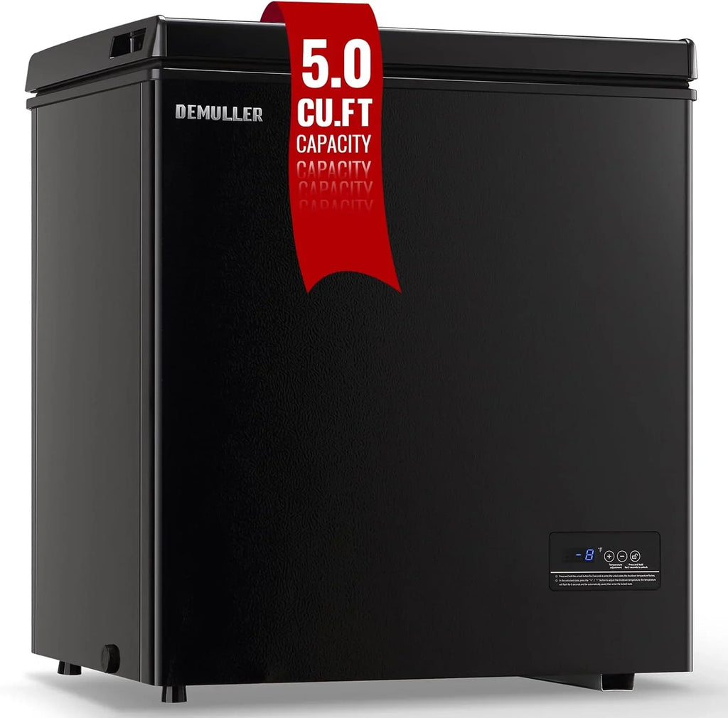 Congélateur vertical de 5,0 pieds cubes, congélateur autonome, mini-congélateur compact à chargement par le haut