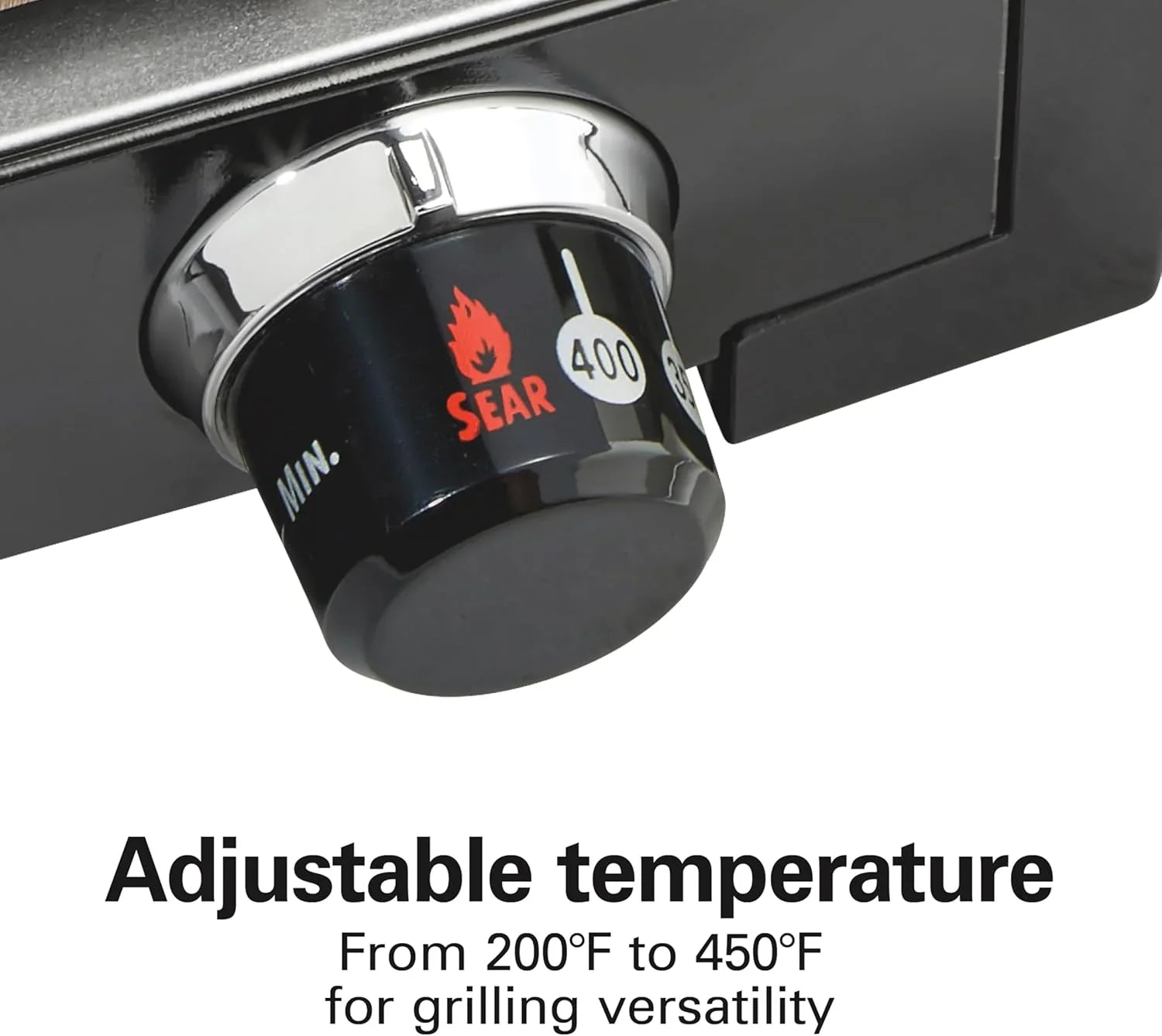 Barbecue électrique d'intérieur avec fenêtre, température réglable jusqu'à 233°C, surface de 118 pouces carrés