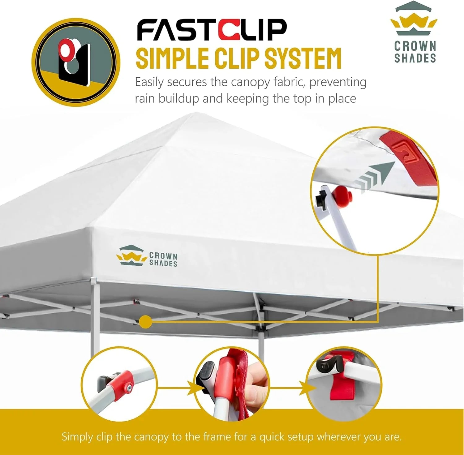 Auvent pop-up 10x10 - Installation en un clic - Tente de plage - Parasol extérieur avec dessus argenté, 3 hauteurs et 4 poches à sable