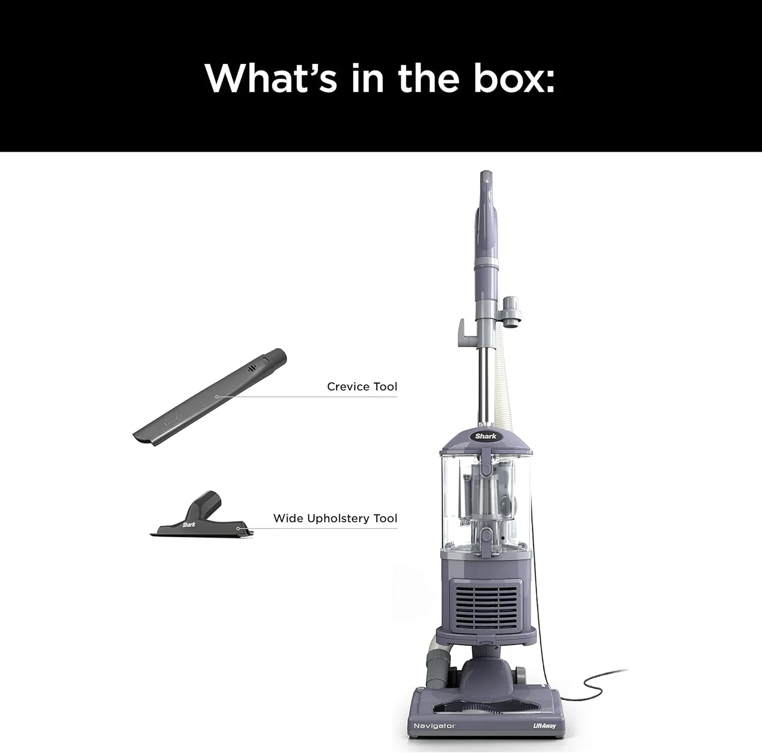 Aspirateur vertical Navigator amovible de luxe avec grand bac à poussière, filtre HEPA et volant pivotant