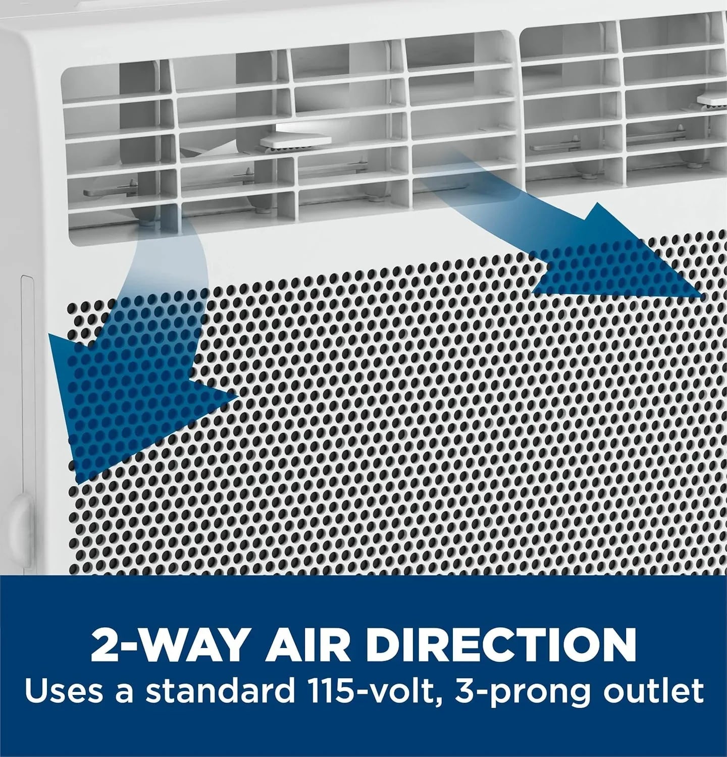 Climatiseur de fenêtre GE, 6 000 BTU, pour petites pièces jusqu'à 250 pieds carrés, avec ventilateur réglable et réglages de refroidissement