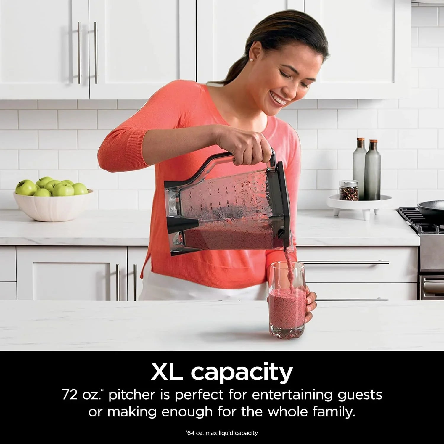 Mixeur compact professionnel Ninja BL660, 1 100 W, 3 fonctions, idéal pour les boissons glacées, les smoothies, les sauces et bien plus encore.